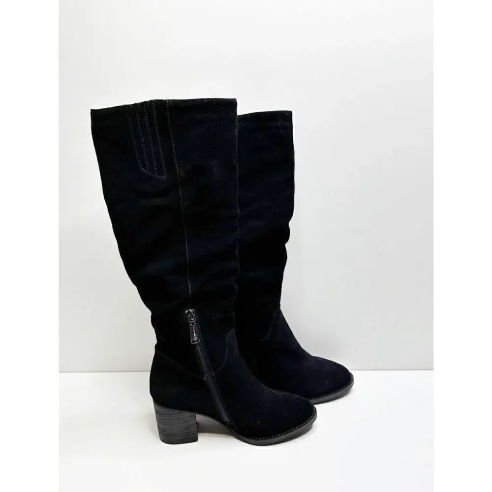 Blondo Nada Waterproof knee High‎ Black Leather Boots Size 6.5